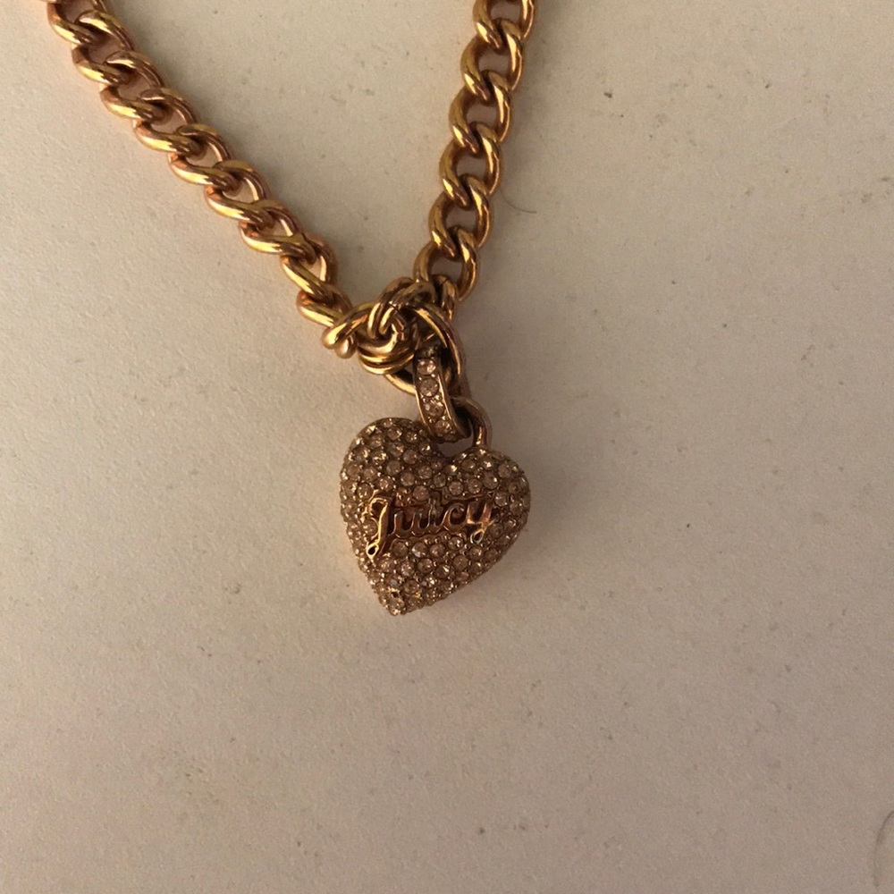 Juicy couture rose gold necklace
